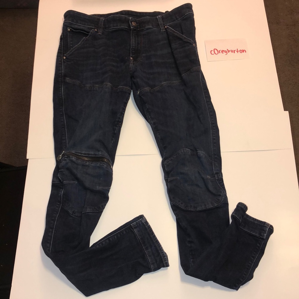 G-Star RAW men’s 5620 3D zip knee super slim jeans